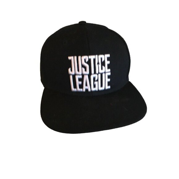 Justice League Black Snapback Hat By Berkshire Fashions - Picture 1 of 4